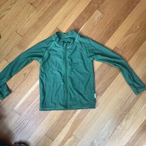 Kids Green SwimZip Swim Shirt size 6-8yo
